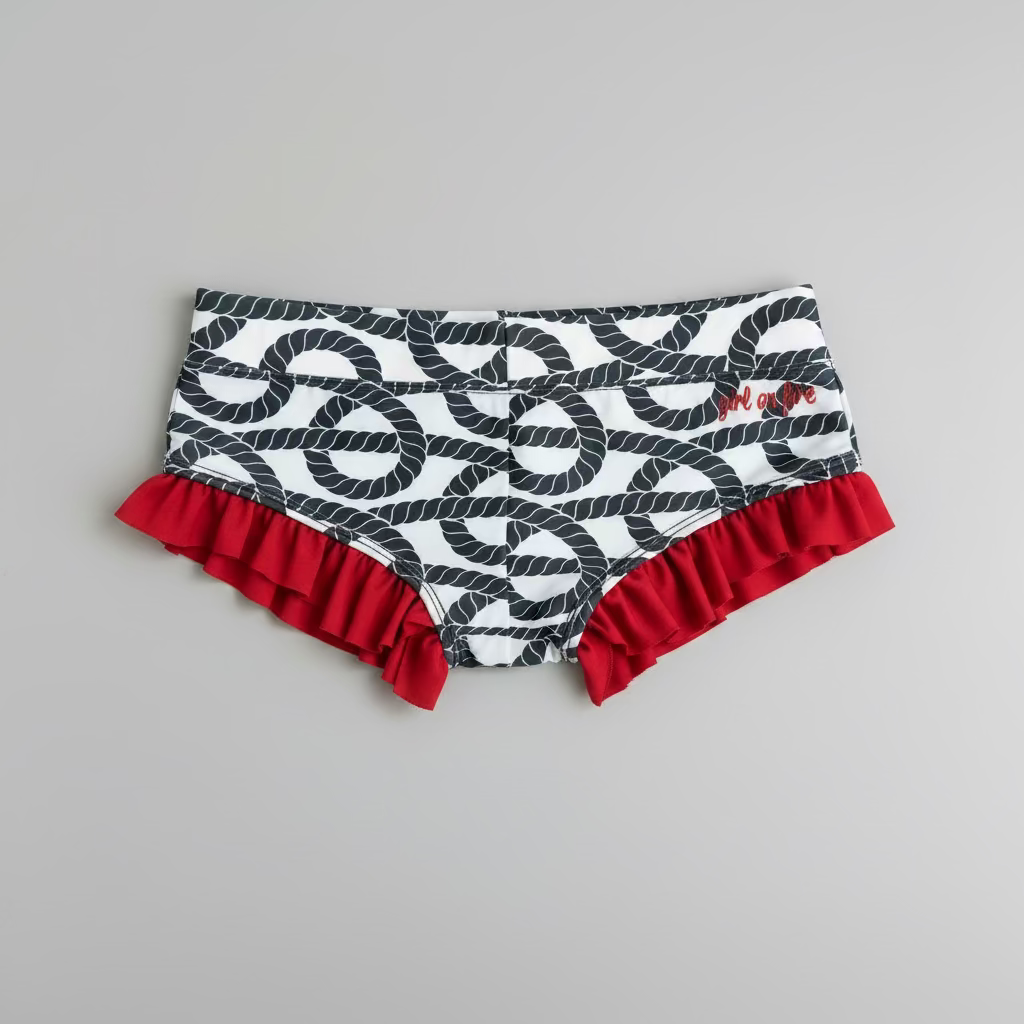 Angelina Petal Low Rise Hot Yoga Short by Girl On Fire Artwear