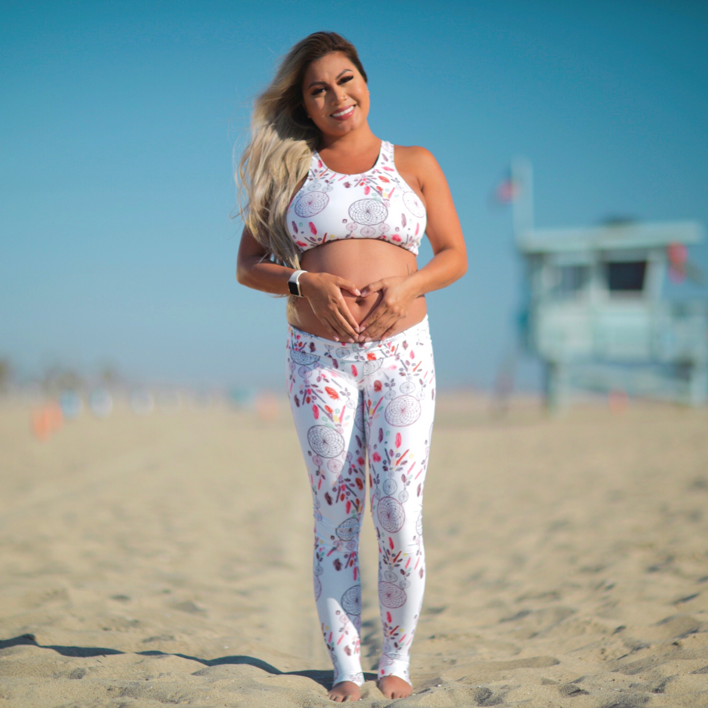 Lola Legging and Emmie Bra by Girl On Fire Artwear in Venice Beach