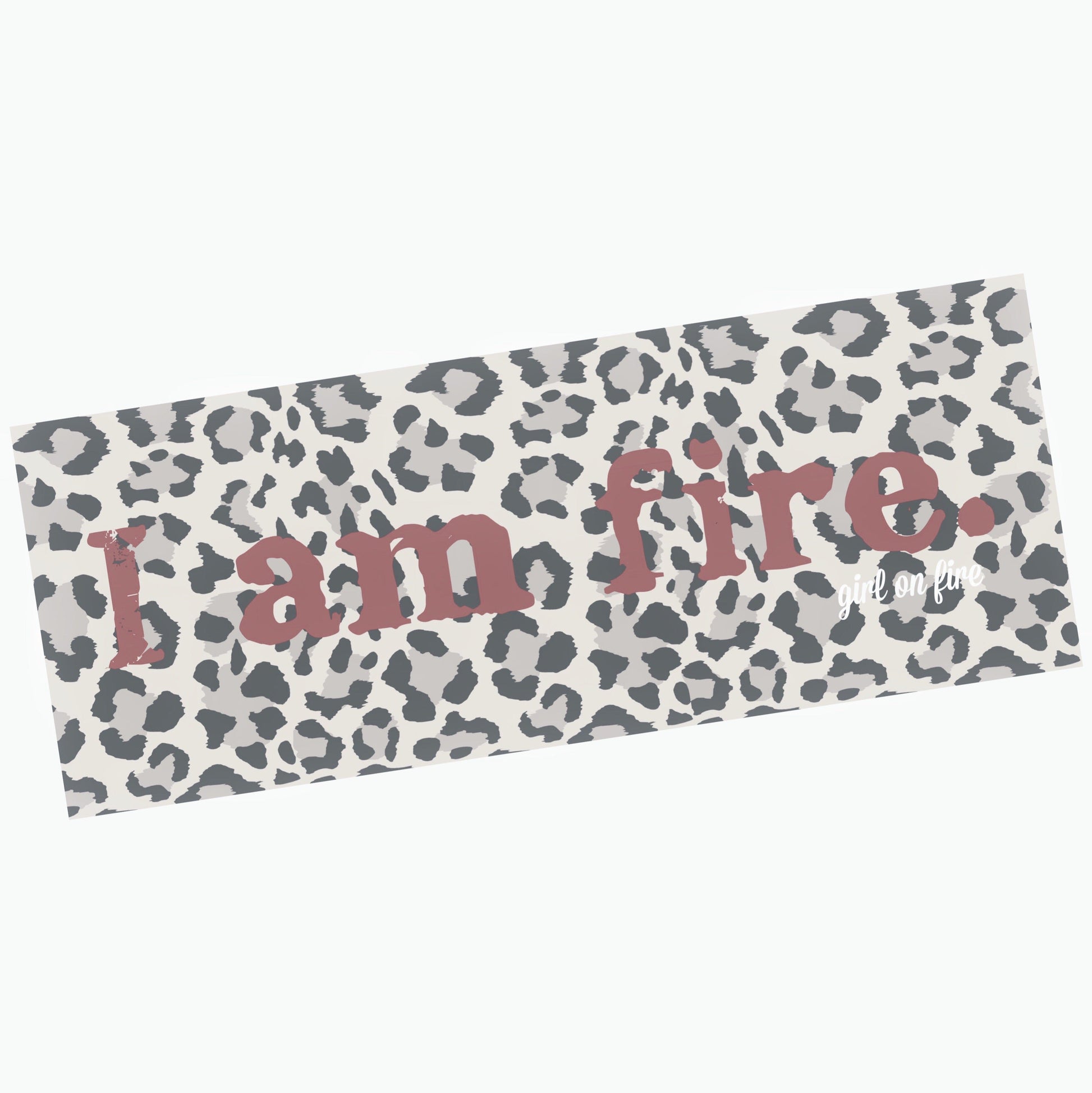 Girl On Fire I am fire travel eco towel