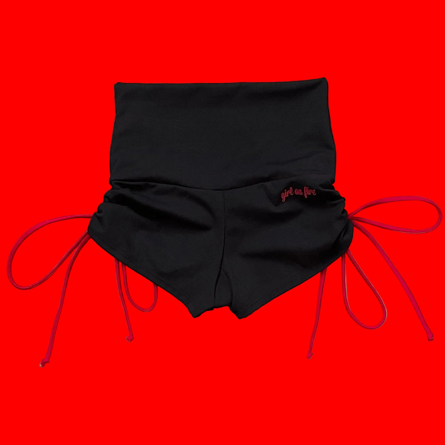 Hot Yoga Side String High Waist Short by GOF