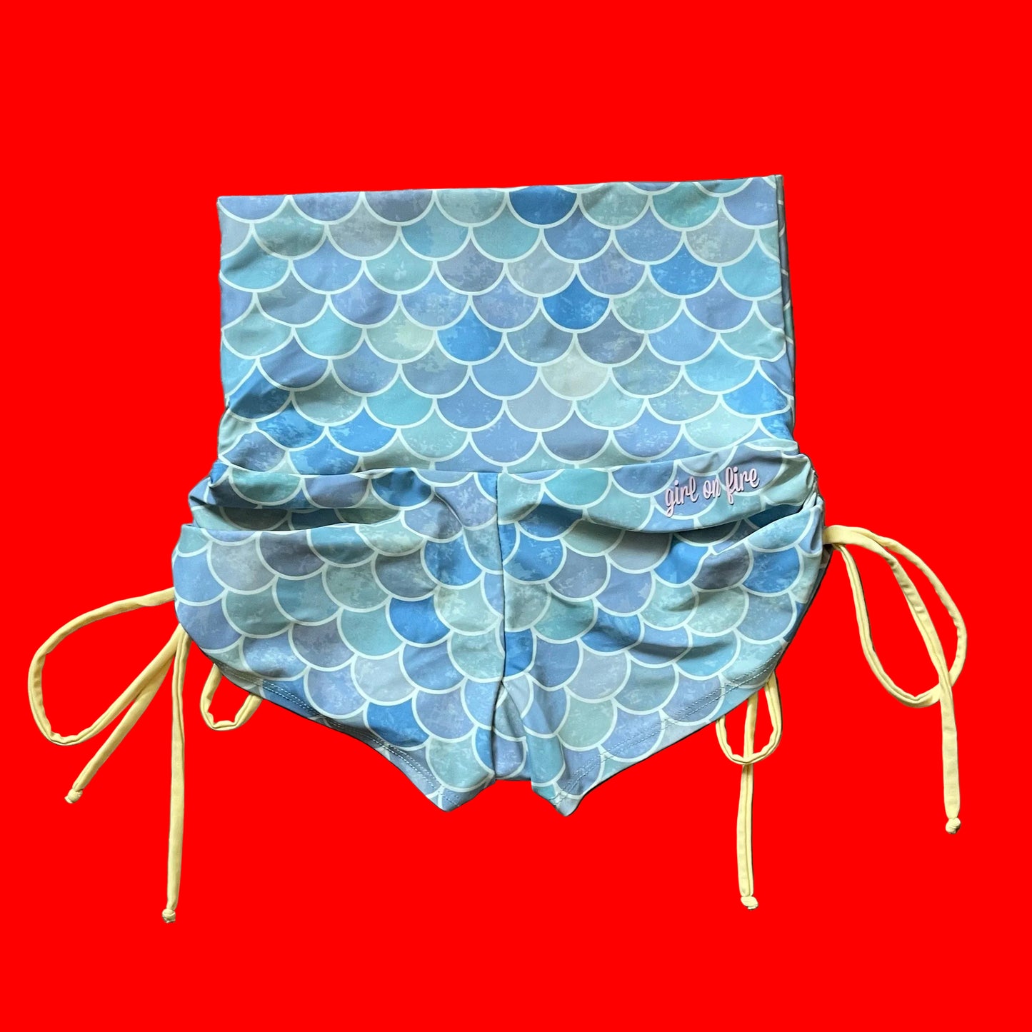 Mermaid print Neli Short by Girl On Fire Artwear