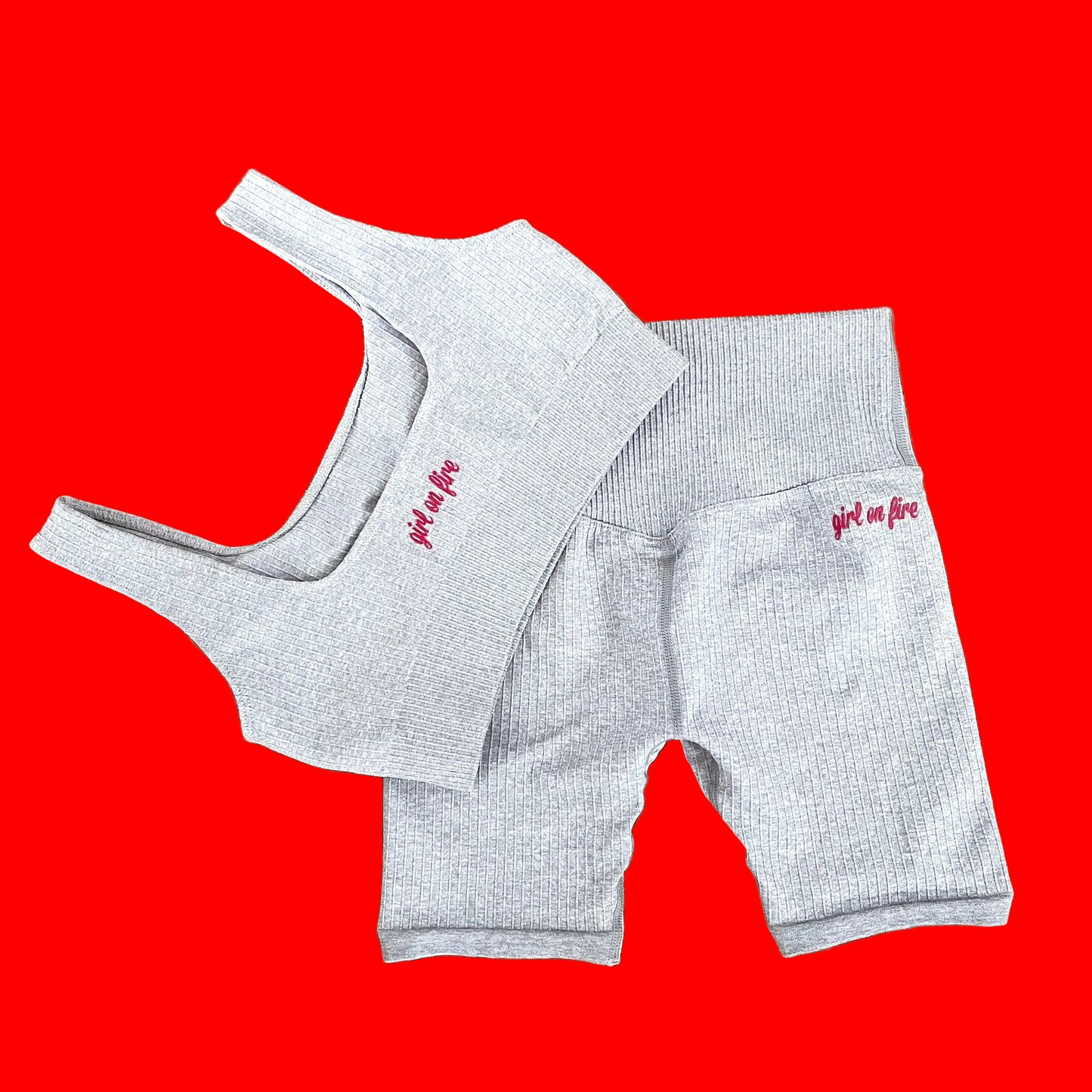 Yoga Gym Short Set by Girl On Fire Artwear