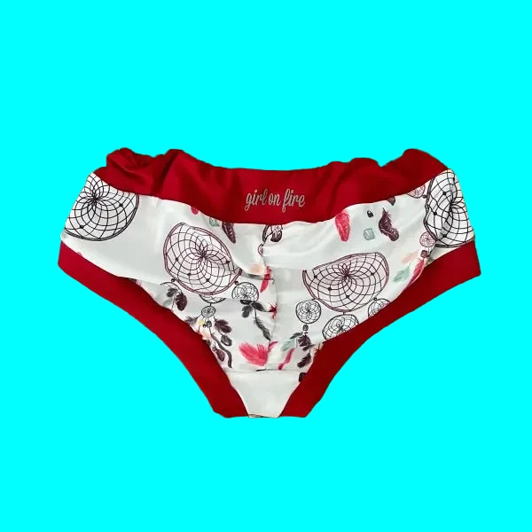 HOT YOGA SHORT BY GIRL ON FIRE ARTWEAR DREAM CATCHER PRINT