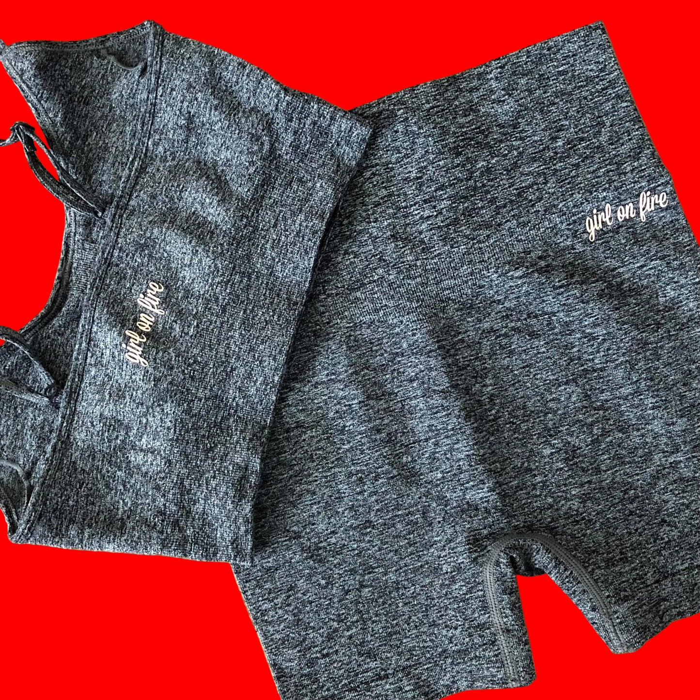 Girl On Fire Artwear Yoga Short Set